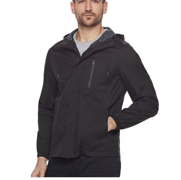 slim fit rain jacket